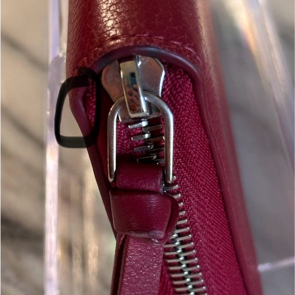 Louis Vuitton Lockme Zippy Wallet Soft Calf Leather 2018 UB4108 Red&Cream COA - Picture 12 of 16